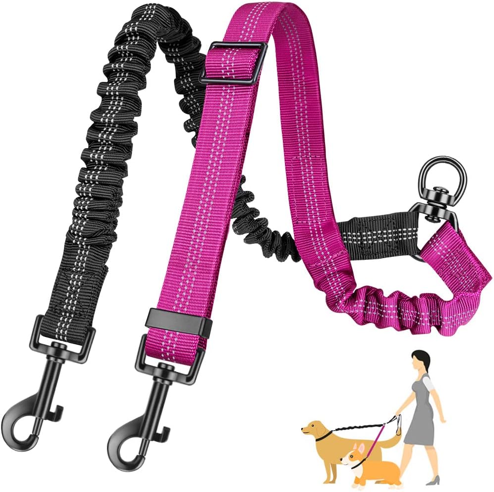 Bungee Dog Leash Shock Absorbing - Correa Doble para Perros de 1.6