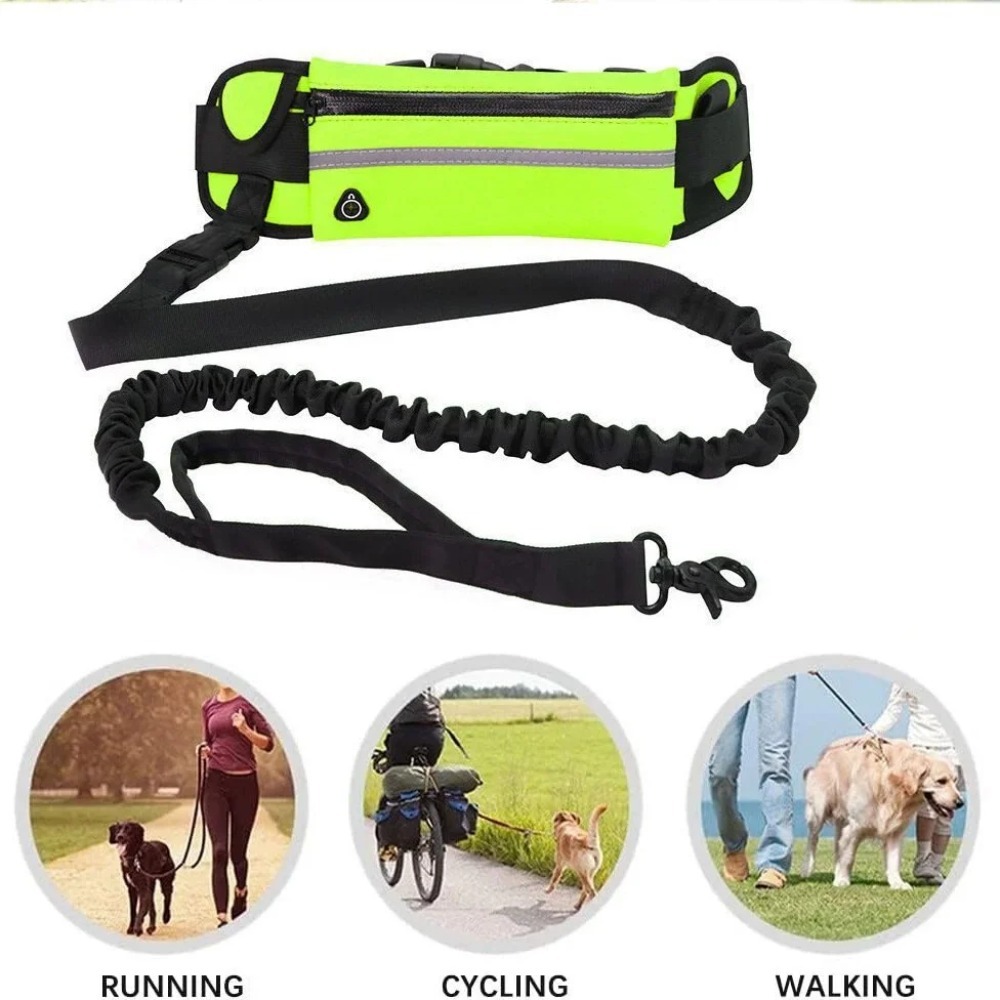 Hands Free Dog Running Leash Waist Belt - Correa para Perro Manos Libres para