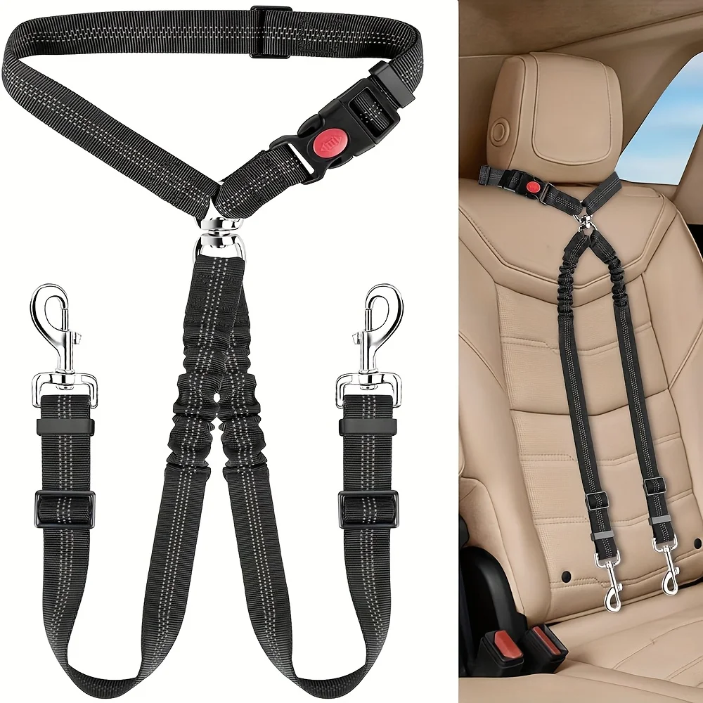 Dog Seat Belt Harness Safety Tether - Cinturón de seguridad para perros para