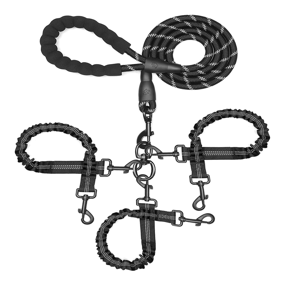 Correa para 3 Perros Antienred - Bungee Dog Leash Shock Absorbing reseña y precio