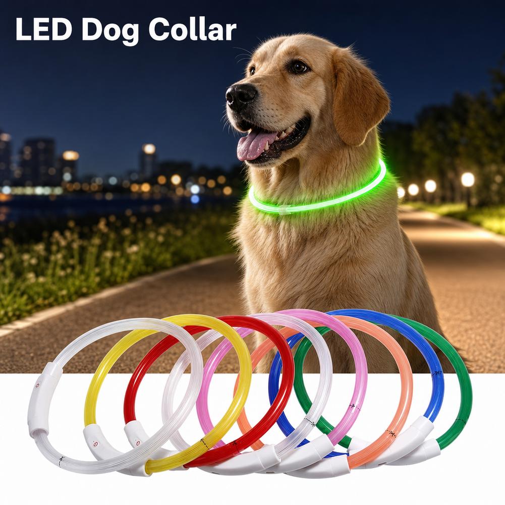 Collar LED Recargable por USB  - Led Dog Collar Glowing Rechargeable Usb reseña y precio