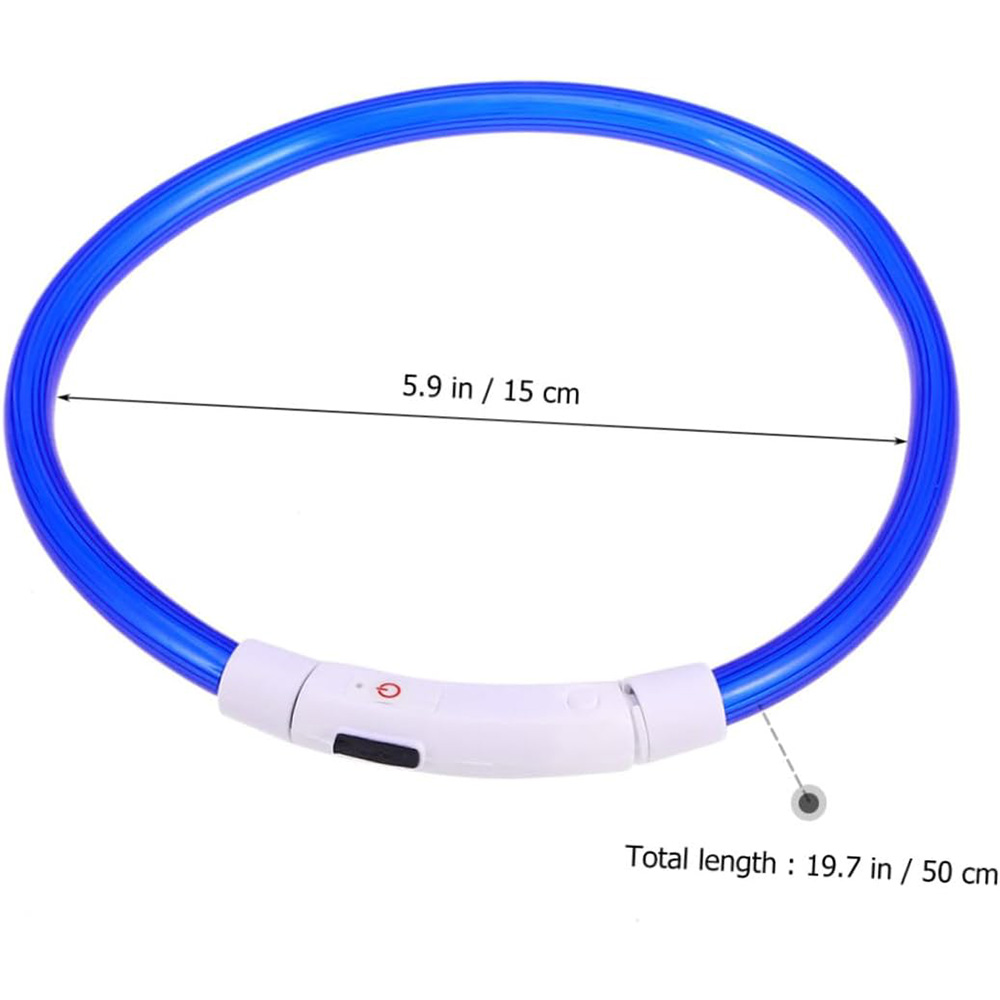 Collar Luminoso LED Recargable - Led Dog Collar Glowing Rechargeable Usb reseña y precio