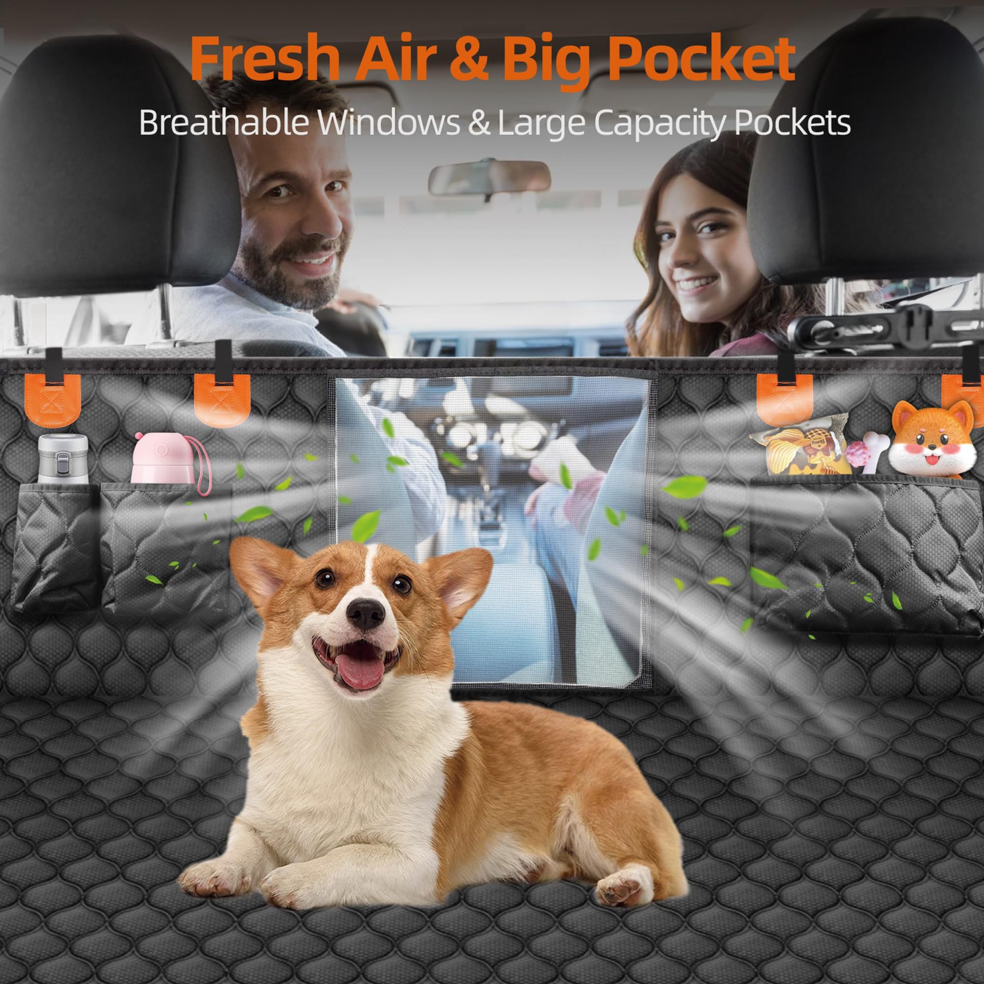 Funda protectora para asiento  - Dog Car Seat Cover Waterproof Back Seat reseña y precio
