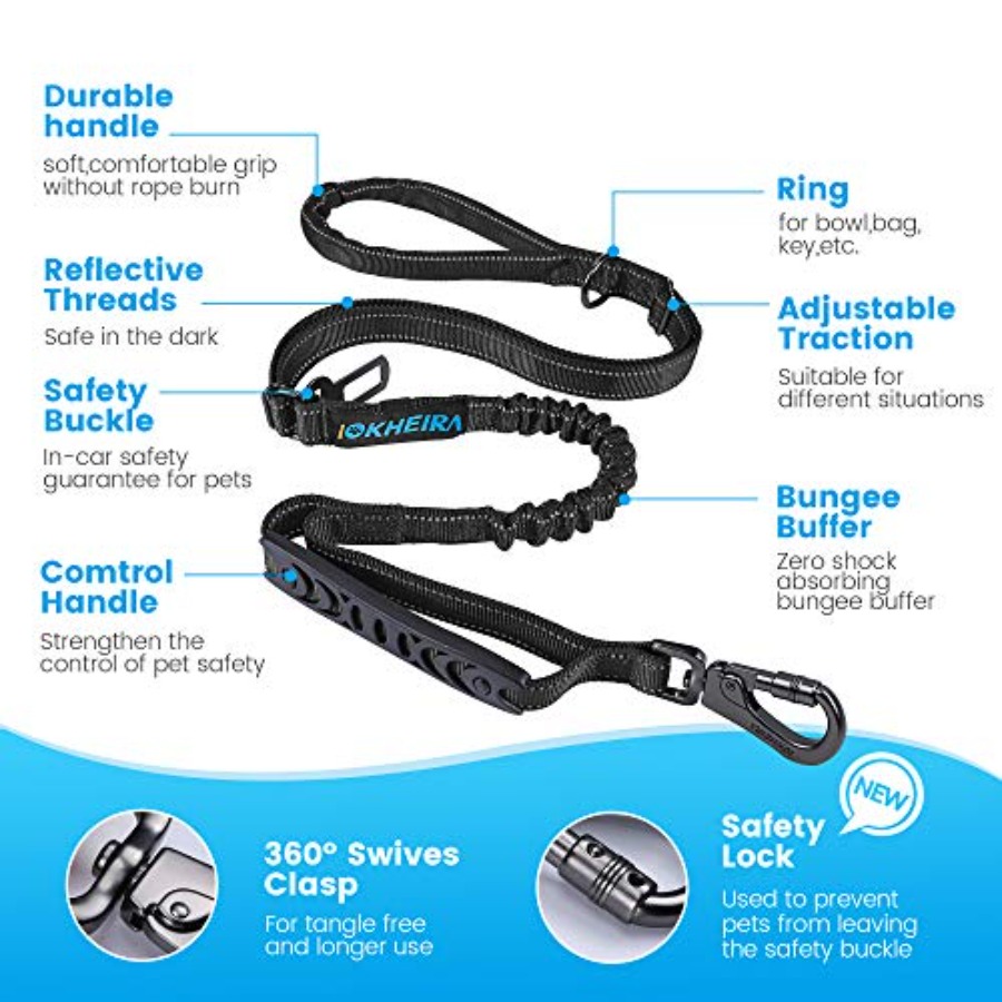 Correa para Perros Grandes de  - Heavy Duty Dog Leash Rope 6Ft Padded reseña y precio