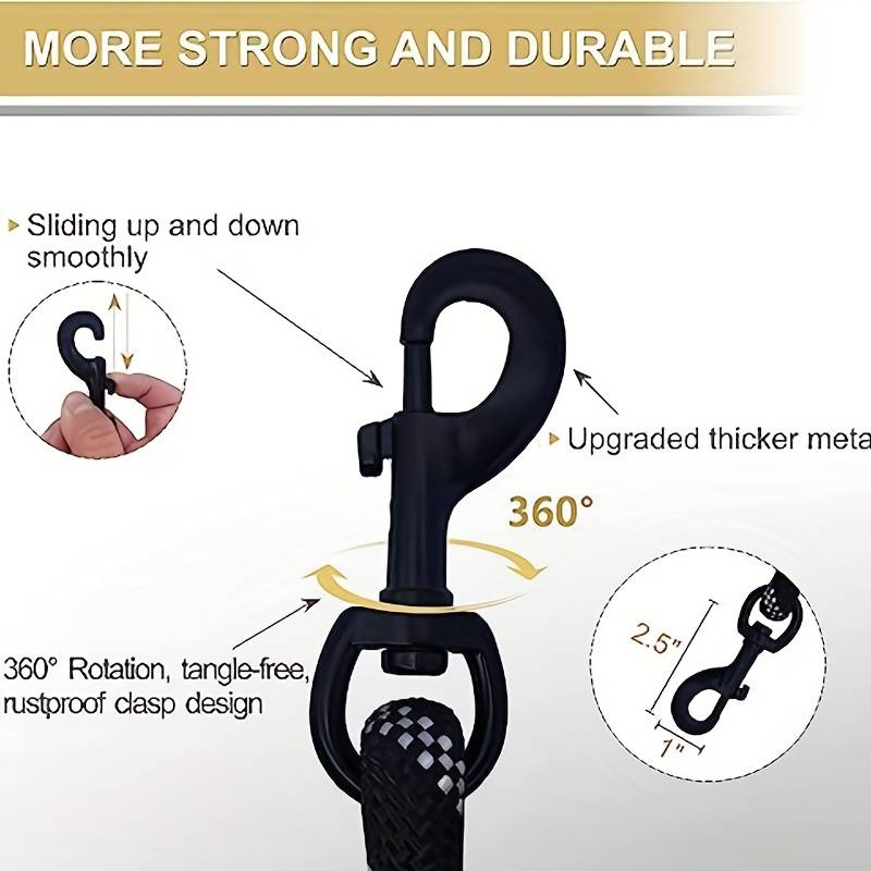 Correa de cuerda para perros d - Heavy Duty Dog Leash Rope 6Ft Padded reseña y precio