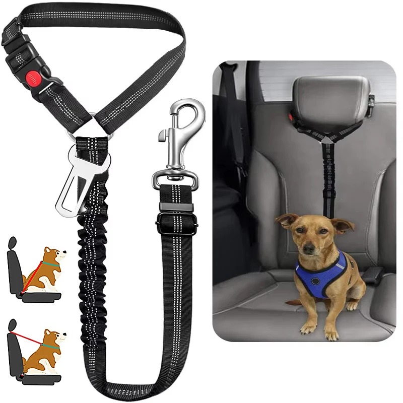 Arnés de cinturón de seguridad - Dog Seat Belt Harness Safety Tether reseña y precio