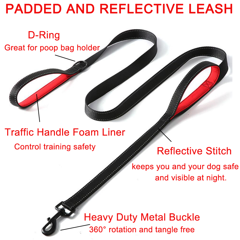 Correa para Perros de 6 pies,  - Heavy Duty Dog Leash Rope 6Ft Padded reseña y precio