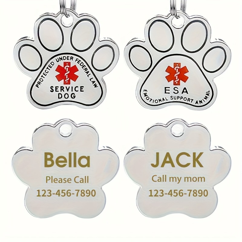 Placas de Identificación Perso - Reflective Dog Collar Personalized Engraved reseña y precio