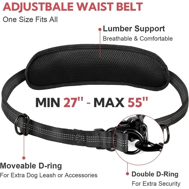 Bolsa con cremallera B-Est par - Hands Free Dog Running Leash Waist Belt reseña y precio