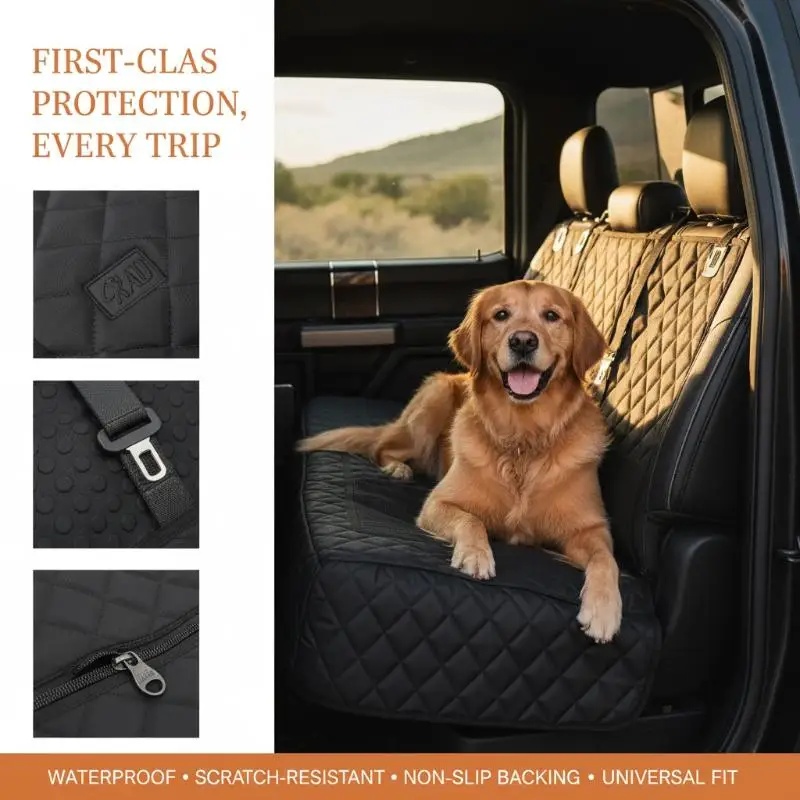 Funda Protectora para Asiento  - Dog Car Seat Cover Waterproof Back Seat reseña y precio