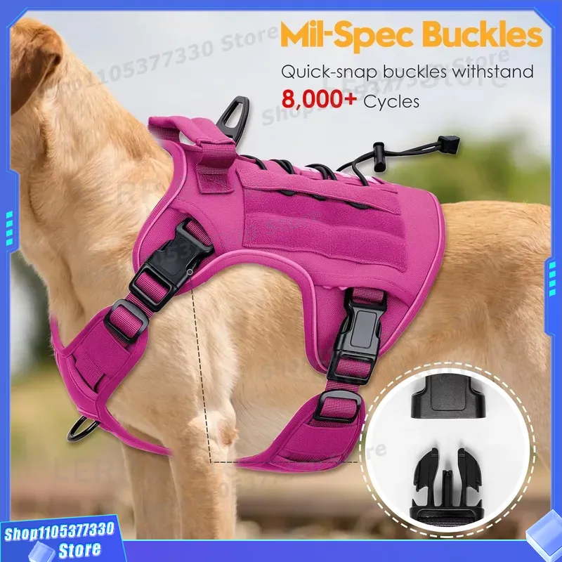 Arnés Táctico Resistente para  - Tactical Dog Harness Military K9 Molle reseña y precio