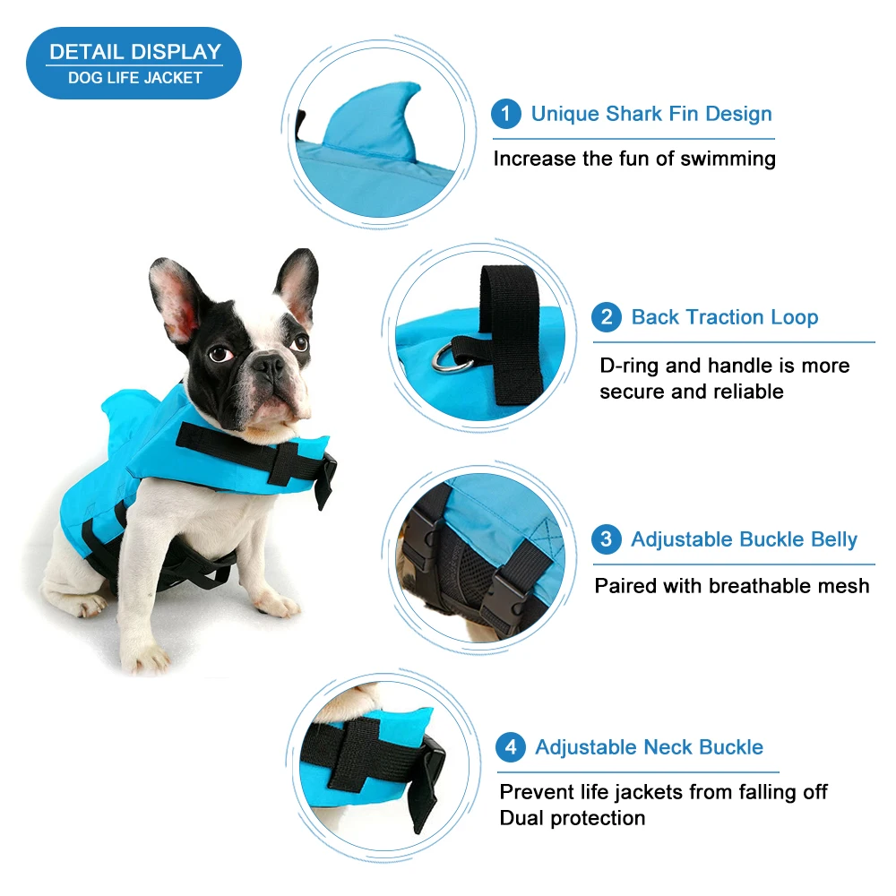 Chaleco Salvavidas para Perros - Dog Life Jacket Vest Buoyancy Handle reseña y precio