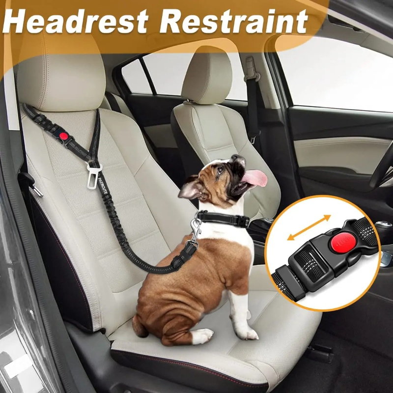 Cinturón de Seguridad para Per - Dog Seat Belt Harness Safety Tether reseña y precio