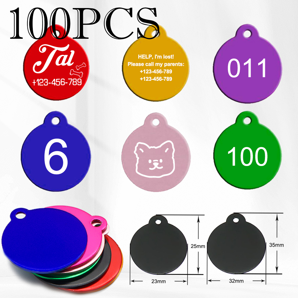 100 Uds. Suministros para masc - Reflective Dog Collar Personalized Engraved reseña y precio