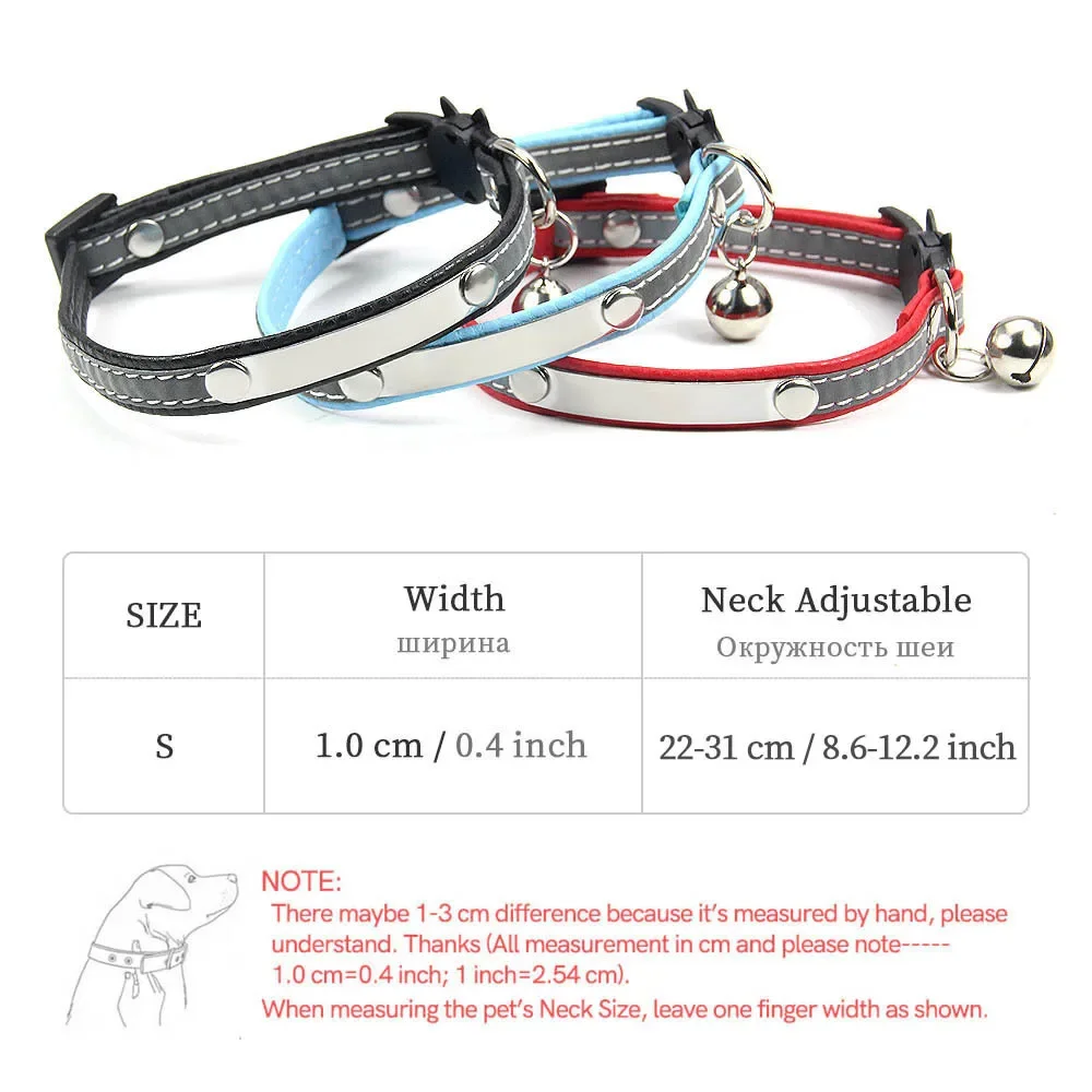Collar de gato personalizado,  - Reflective Dog Collar Personalized Engraved reseña y precio