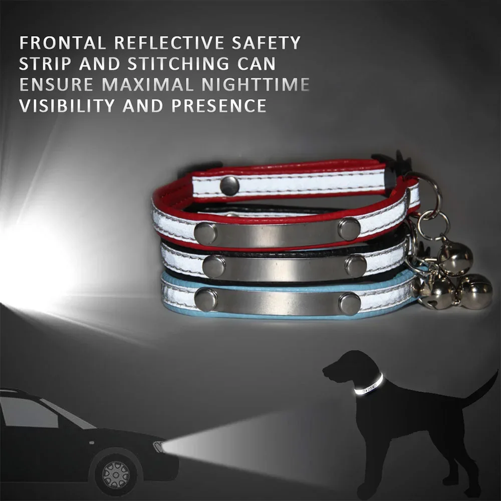Collar de gato personalizado,  - Reflective Dog Collar Personalized Engraved reseña y precio
