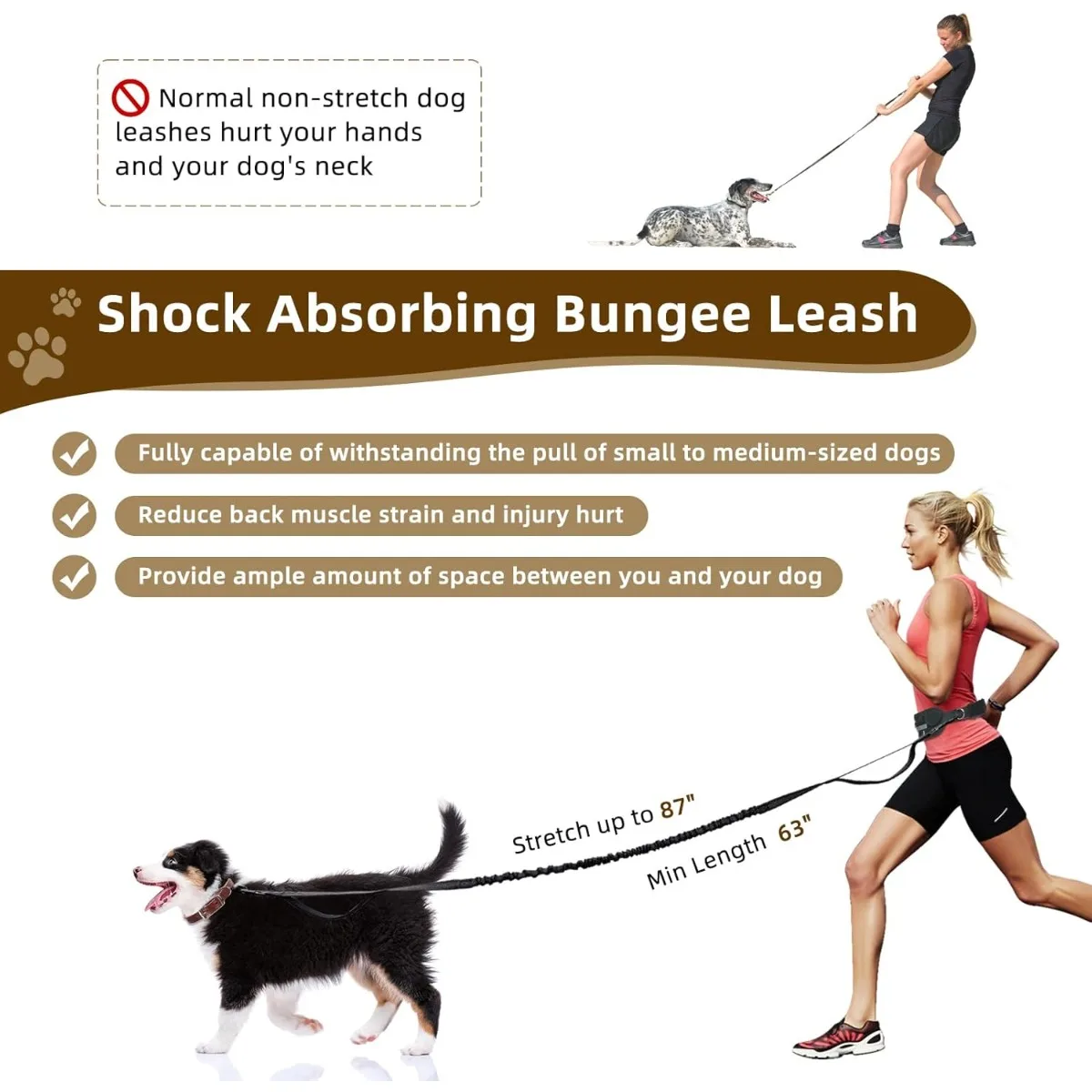 Correa para Perros 2 en 1 Mano - Hands Free Dog Running Leash Waist Belt reseña y precio
