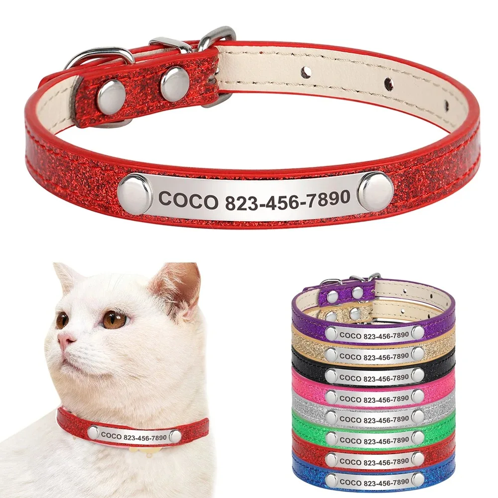 Collar de gato personalizado,  - Reflective Dog Collar Personalized Engraved reseña y precio