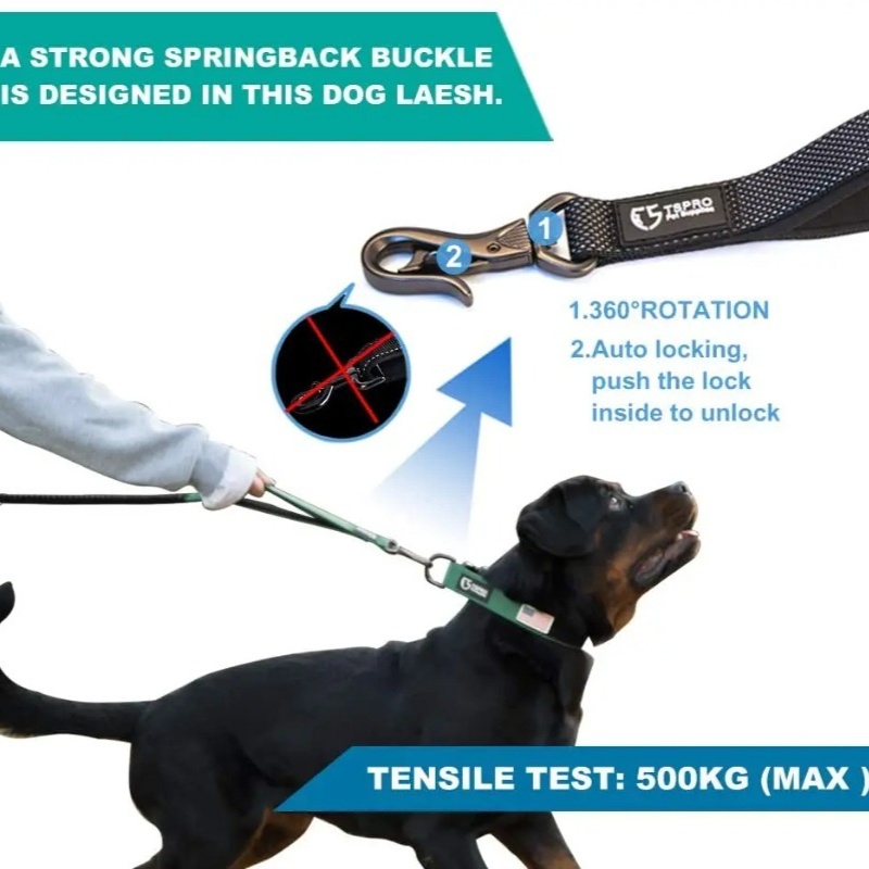 Correa para perros con absorci - Hands Free Dog Running Leash Waist Belt reseña y precio