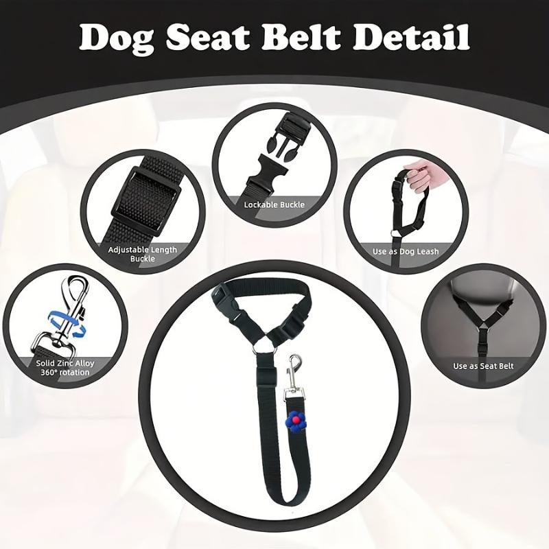 Cinturón de Seguridad para Per - Dog Seat Belt Harness Safety Tether reseña y precio