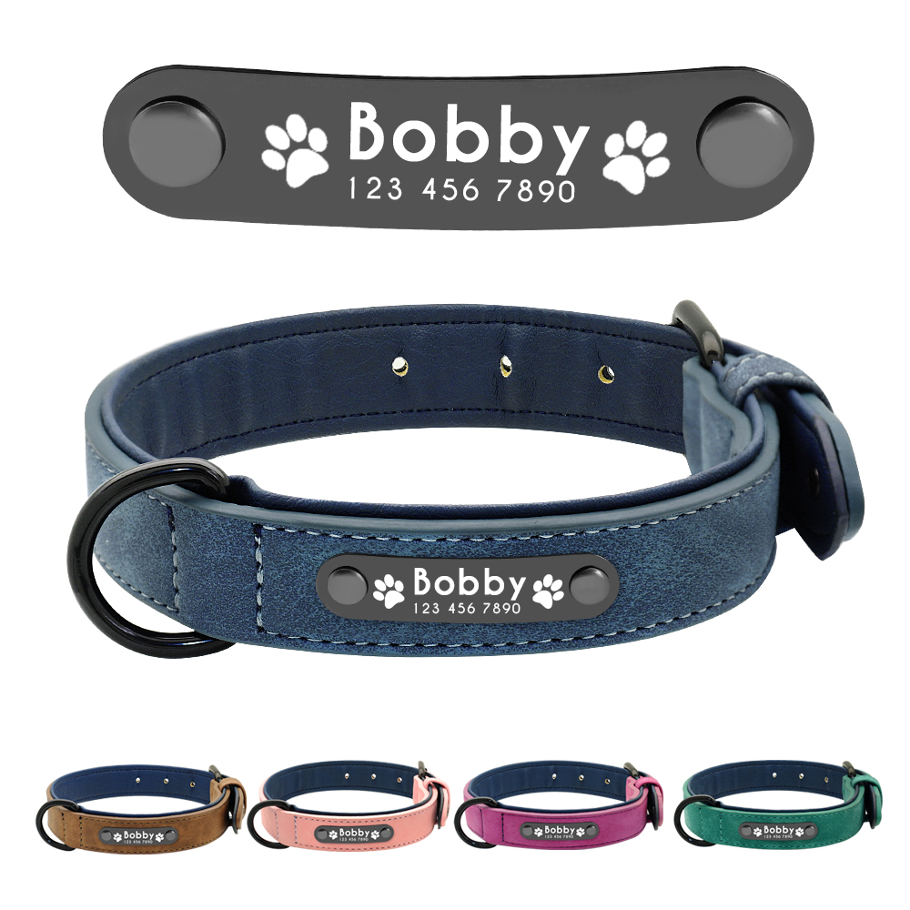Collares para perros, collares - Reflective Dog Collar Personalized Engraved reseña y precio
