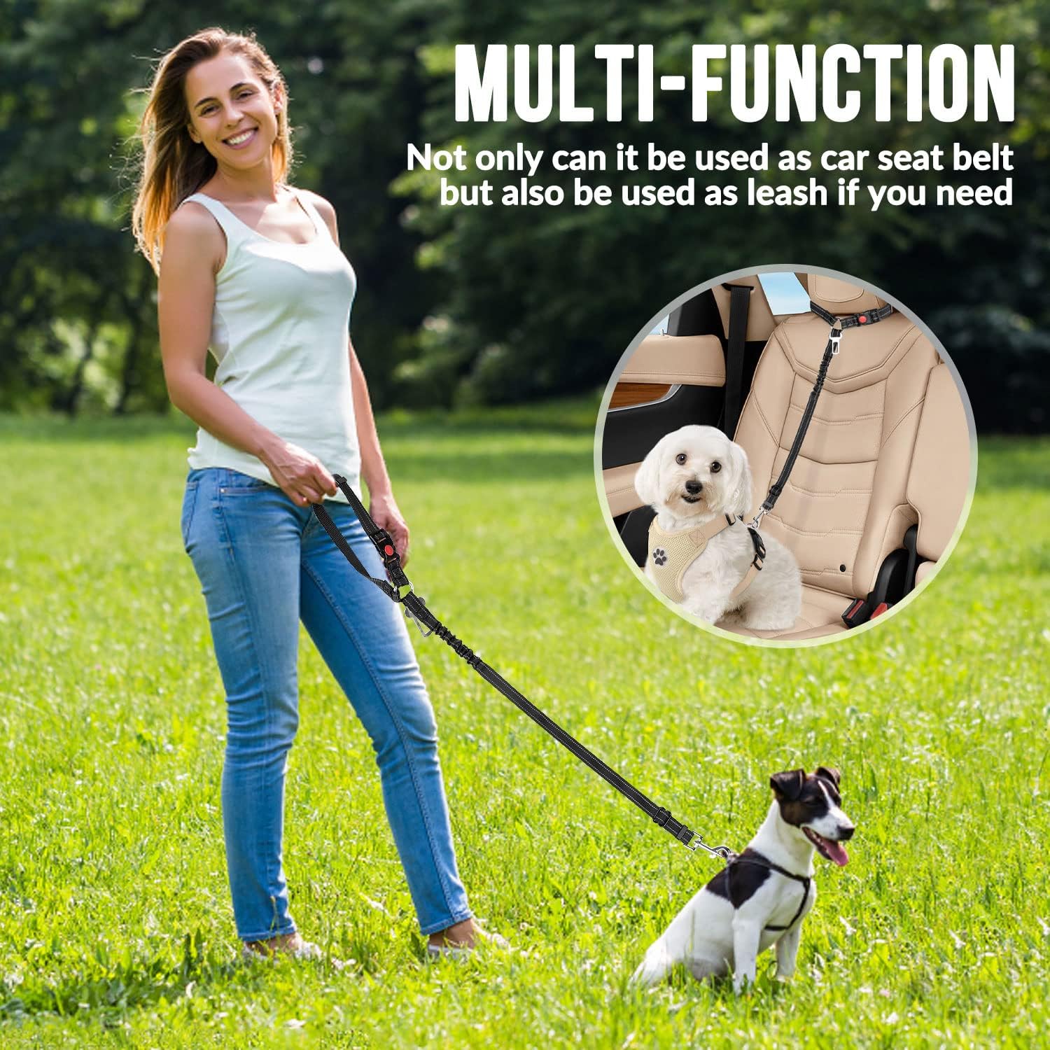 Arnés de Seguridad para Perros - Dog Seat Belt Harness Safety Tether reseña y precio